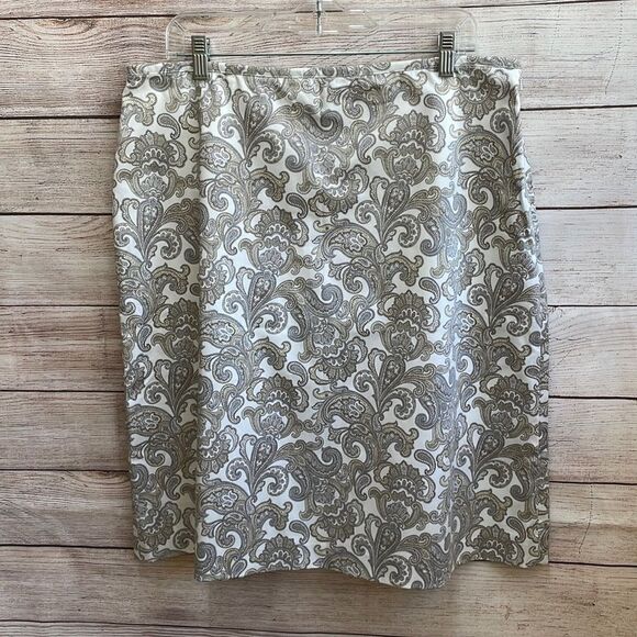 BROOKS BROTHERS 346 SKIRT IN PAISLEY PRINT - Picture 1 of 5